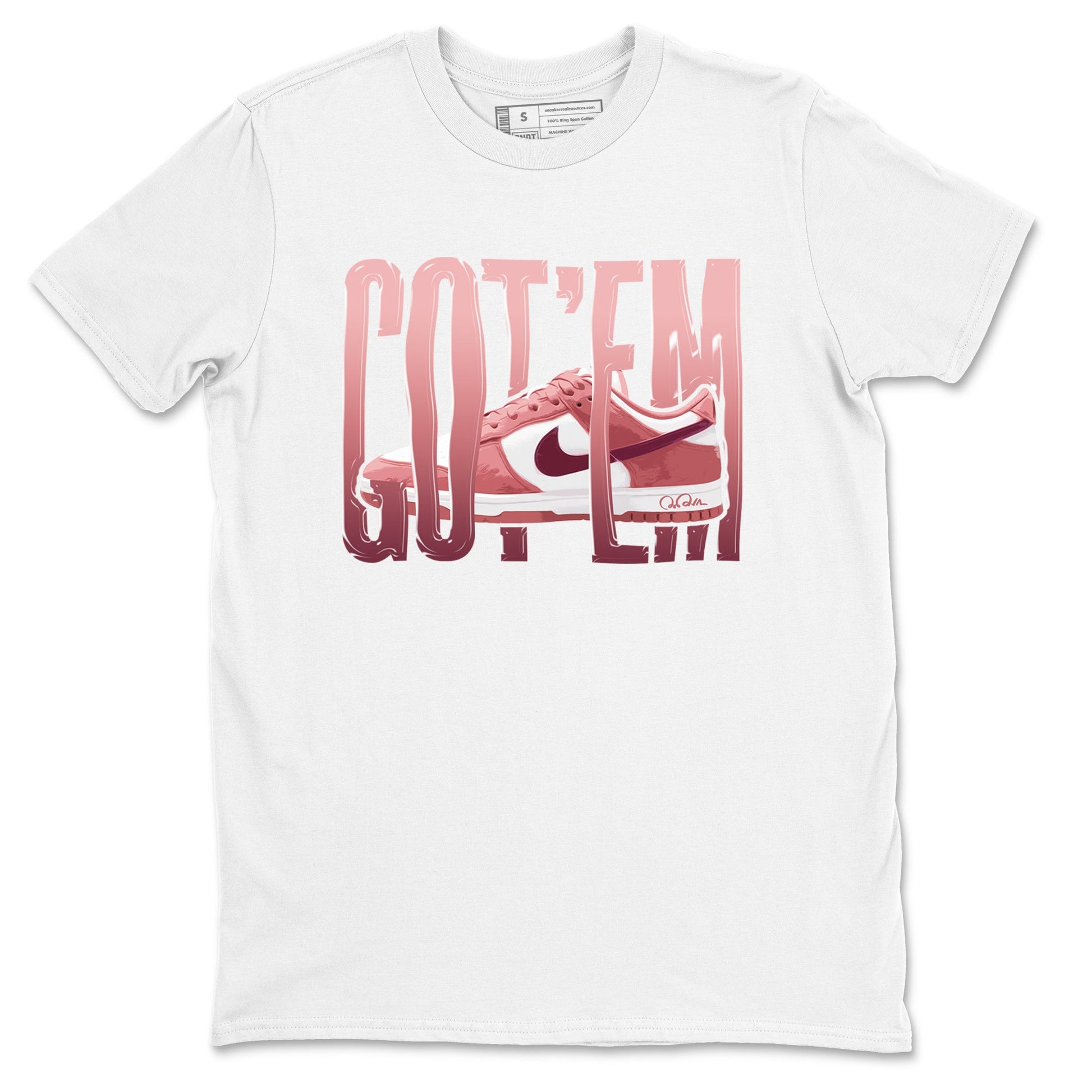 Dunk Valentines Day 2024 shirt to match jordans Wiggling Gotem sneaker tees Dunk Happy Valentines Day 2024 SNRT Sneaker Release Tees Unisex White 2 T-Shirt
