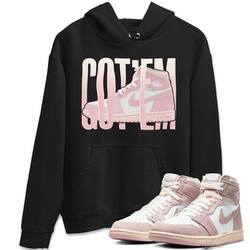 AJ1 Retro High OG Washed Pink Sneaker Match Tees Wiggling Gotem Sneaker Tees AJ1 Retro High OG Washed Pink Sneaker Release Tees Unisex Shirts Black 1