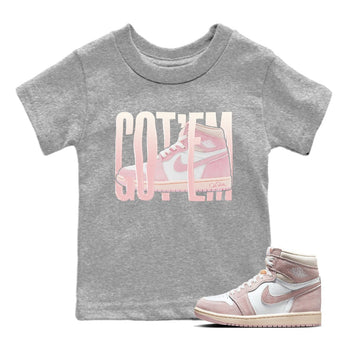 Air Jordan 1 Washed Pink Wiggling Gotem Baby and Kids Sneaker Tees Air Jordan 1 Washed Pink Kids Sneaker Tees Size Chart