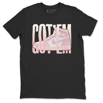 AJ1 Retro High OG Washed Pink Sneaker Match Tees Wiggling Gotem Sneaker Tees AJ1 Retro High OG Washed Pink Sneaker Release Tees Unisex Shirts Black 2