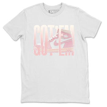 AJ1 Retro High OG Washed Pink Sneaker Match Tees Wiggling Gotem Sneaker Tees AJ1 Retro High OG Washed Pink Sneaker Release Tees Unisex Shirts White 2