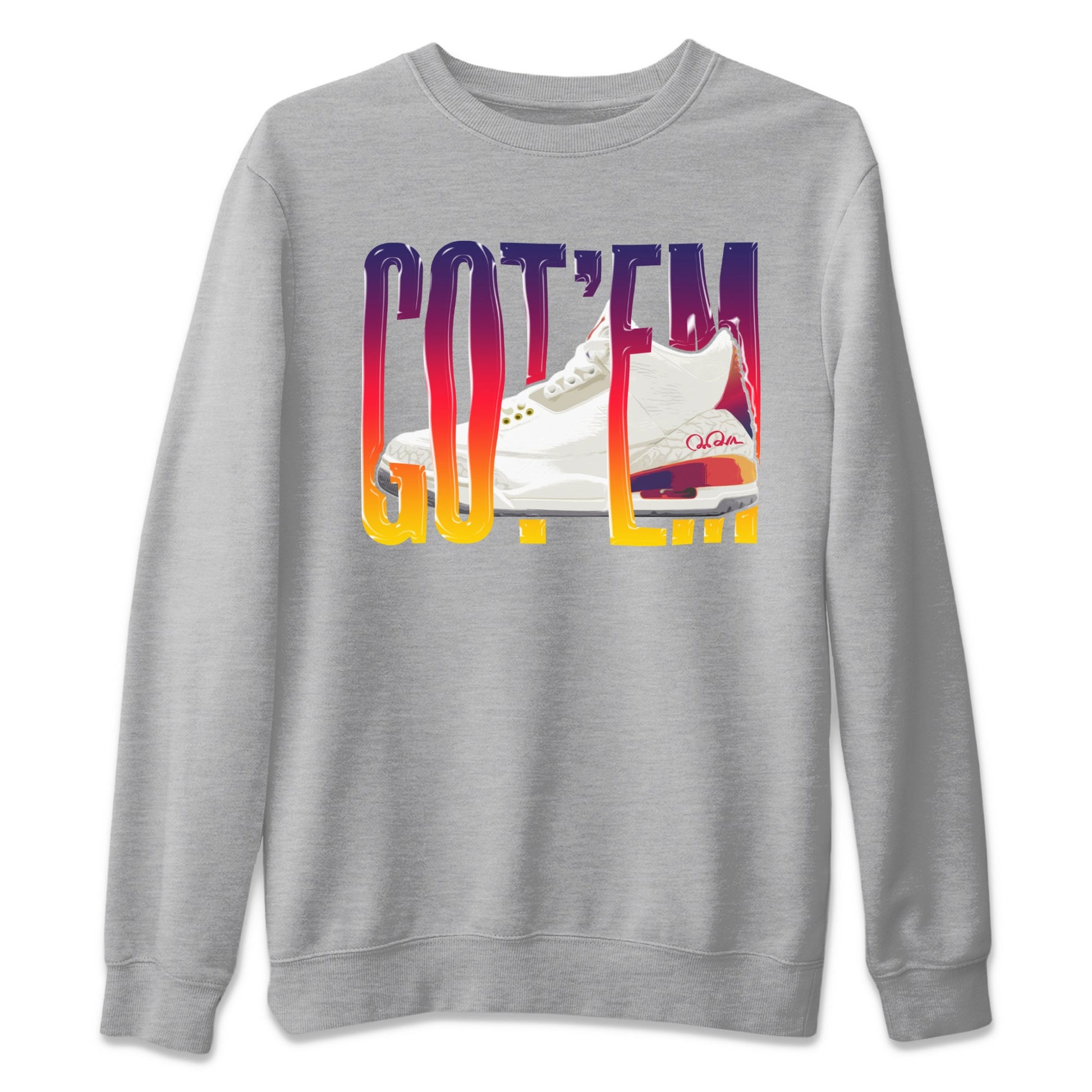 Air Jordan 3 J Balvin shirt to match jordans Wiggling Gottem sneaker tees AJ3 Balvin  SNRT Sneaker Release Tees LGBTQ Gay Pride T-Shirt Unisex Heather Grey 2 T-Shirt