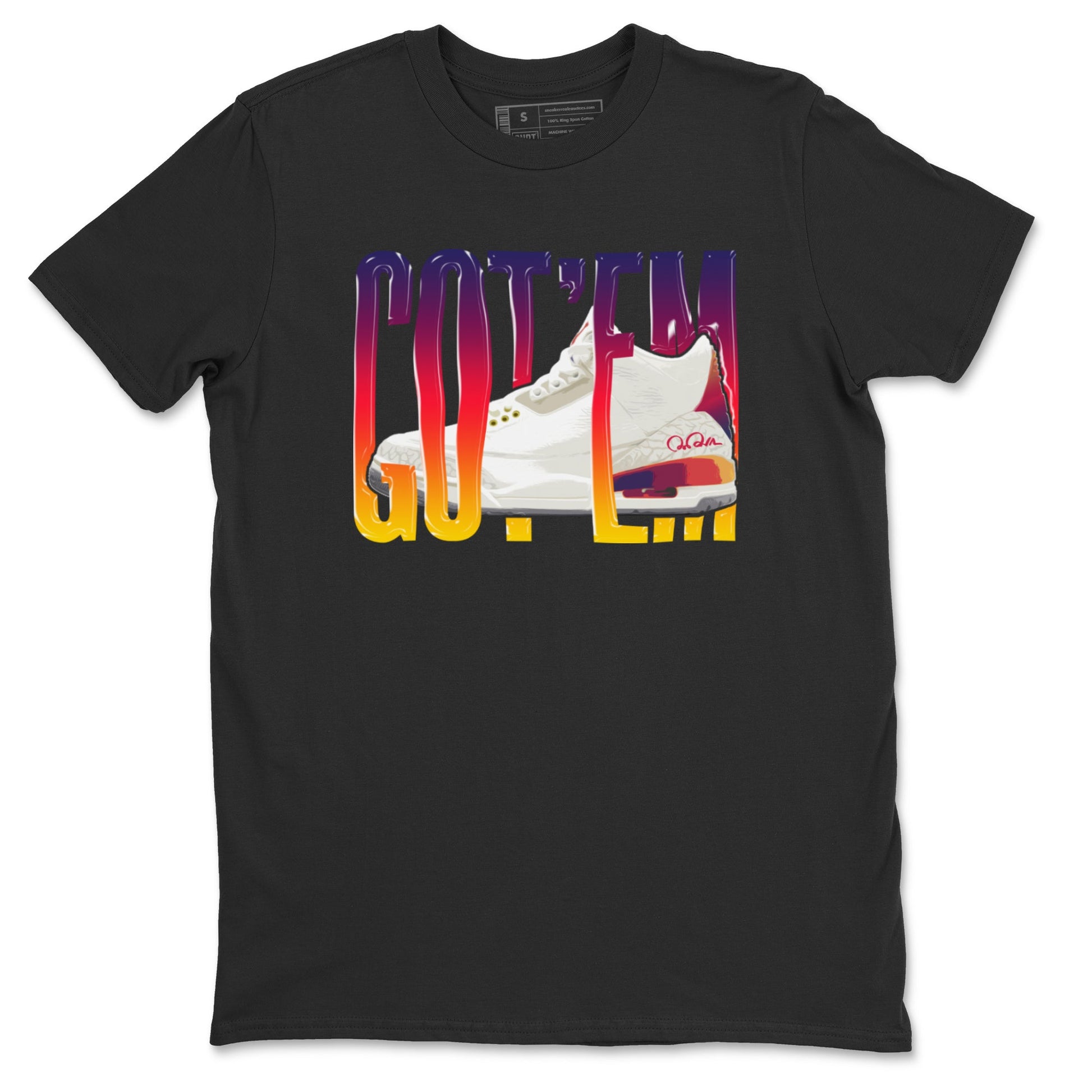 Air Jordan 3 J Balvin shirt to match jordans Wiggling Gottem sneaker tees AJ3 Balvin  SNRT Sneaker Release Tees LGBTQ Gay Pride T-Shirt Unisex Black 2 T-Shirt