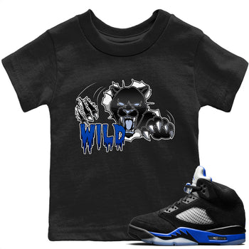 Jordan 5 Racer Blue Sneaker Match Tees Wild Sneaker Tees Jordan 5 Racer Blue Sneaker Release Tees Kids Shirts