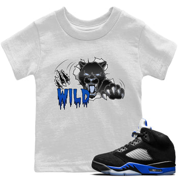 Jordan 5 Racer Blue Sneaker Match Tees Wild Sneaker Tees Jordan 5 Racer Blue Sneaker Release Tees Kids Shirts