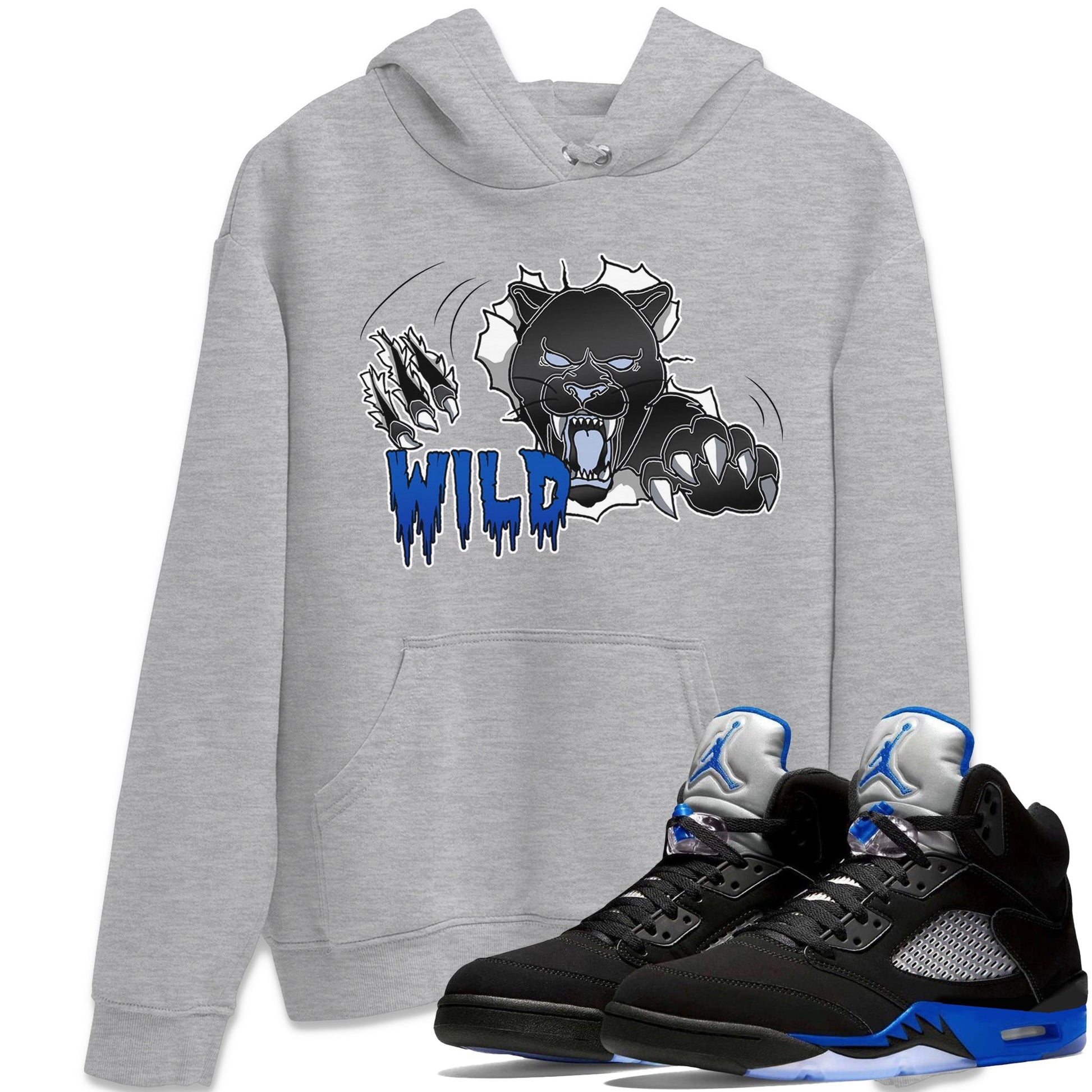 Jordan 5 Racer Blue Sneaker Match Tees Wild Sneaker Tees Jordan 5 Racer Blue Sneaker Release Tees Unisex Shirts