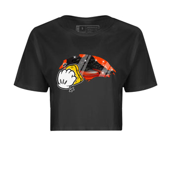 Air Jordan 12 Brilliant Orange Sneaker Match Tees Wiping Sneaker Tees AJ12 Brilliant Orange Sneaker Release Tees Women's Shirts Black 2