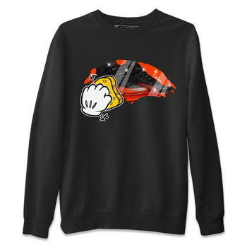 Air Jordan 12 Brilliant Orange Sneaker Match Tees Wiping Sneaker Tees AJ12 Brilliant Orange Sneaker Release Tees Unisex Shirts Black 2