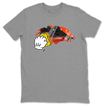 Air Jordan 12 Brilliant Orange Sneaker Match Tees Wiping Sneaker Tees AJ12 Brilliant Orange Sneaker Release Tees Unisex Shirts Heather Grey 2