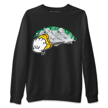 Air Jordan 3 Lucky Green Sneaker Match Tees Wiping Sneaker Tees AJ3 Lucky Green Sneaker Release Tees Unisex Shirts Black 2