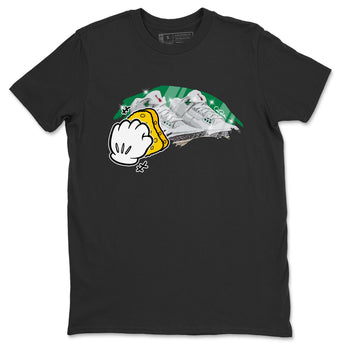 Air Jordan 3 Lucky Green Sneaker Match Tees Wiping Sneaker Tees AJ3 Lucky Green Sneaker Release Tees Unisex Shirts Black 2
