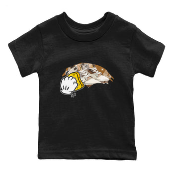 Air Jordan 3 Palomino Sneaker Match Tees Wiping Sneaker Tees AJ3 Palomino Sneaker Release Tees Kids Shirts Black 2