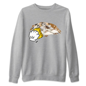 Air Jordan 3 Palomino Sneaker Match Tees Wiping Sneaker Tees AJ3 Palomino Sneaker Release Tees Unisex Shirts Heather Grey 2