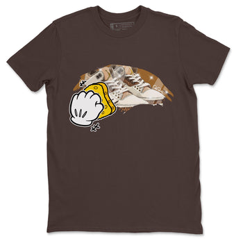 Air Jordan 3 Palomino Sneaker Match Tees Wiping Sneaker Tees AJ3 Palomino Sneaker Release Tees Unisex Shirts Dark Chocolate 2
