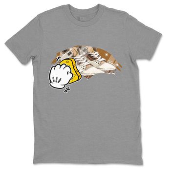 Air Jordan 3 Palomino Sneaker Match Tees Wiping Sneaker Tees AJ3 Palomino Sneaker Release Tees Unisex Shirts Heather Grey 2