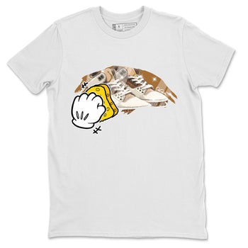 Air Jordan 3 Palomino Sneaker Match Tees Wiping Sneaker Tees AJ3 Palomino Sneaker Release Tees Unisex Shirts White 2