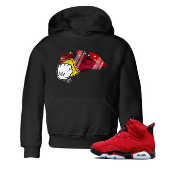 Air Jordan 6 Toro Bravo Sneaker Match Tees Wiping Sneaker Tees AJ6 Toro Bravo Sneaker Release Tees Kids Shirts Black 1