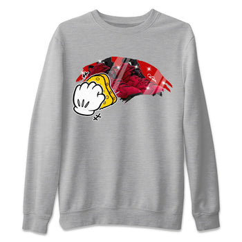 Air Jordan 6 Toro Bravo Sneaker Match Tees Wiping Sneaker Tees AJ6 Toro Bravo Sneaker Release Tees Unisex Shirts Heather Grey 2