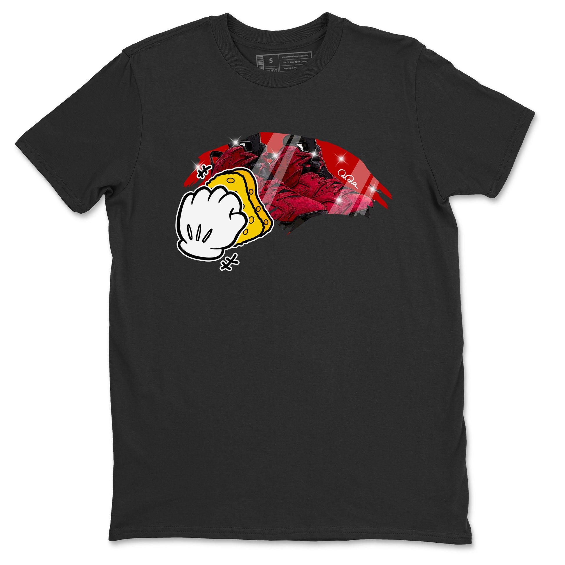 Air Jordan 6 Toro Bravo Sneaker Match Tees Wiping Sneaker Tees AJ6 Toro Bravo Sneaker Release Tees Unisex Shirts Black 2