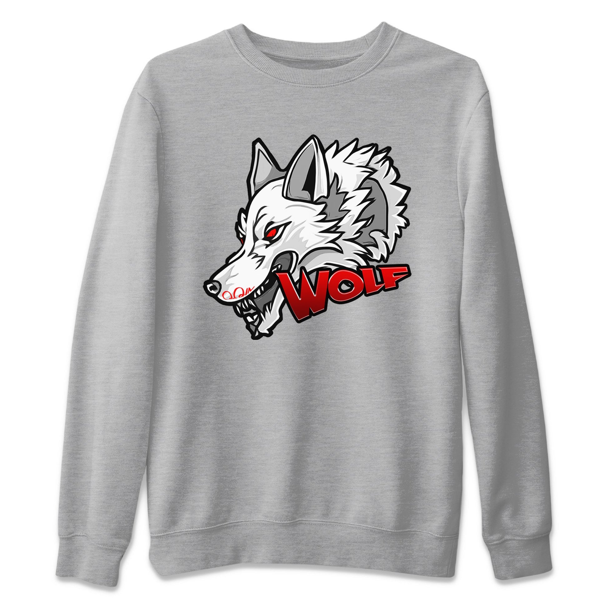 Air Jordan 13 Wolf Grey Sneaker Match Tees Wolf Head Sneaker Tees AJ13 Wolf Grey Sneaker Release Tees Unisex Shirts Heather Grey 2