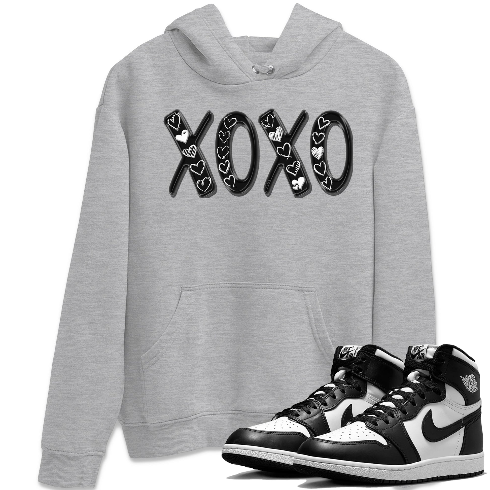 Air Jordan 1 Black White Sneaker Match Tees XOXO Sneaker Tees Air Jordan 1 Black White Sneaker Release Tees Unisex Shirts