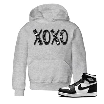 Air Jordan 1 Black White Sneaker Match Tees XOXO Sneaker Tees Air Jordan 1 Black White Sneaker Release Tees Kids Shirts