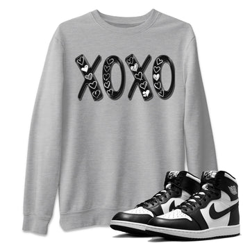 Air Jordan 1 Black White Sneaker Match Tees XOXO Sneaker Tees Air Jordan 1 Black White Sneaker Release Tees Unisex Shirts