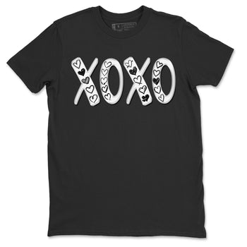 Air Jordan 1 Black White Sneaker Match Tees XOXO Sneaker Tees Air Jordan 1 Black White Sneaker Release Tees Unisex Shirts