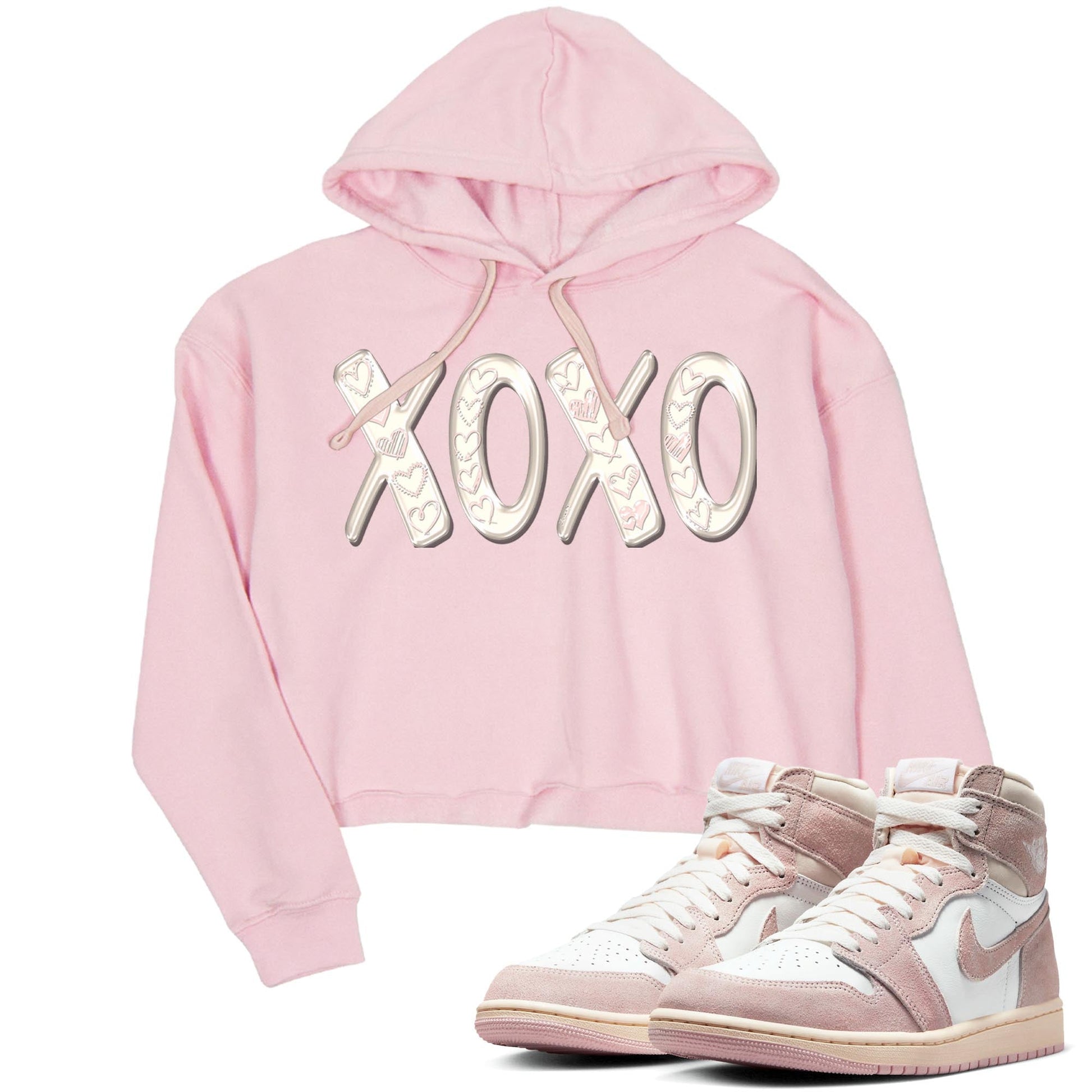 Air Jordan 1 washed pink Sneaker Match Tees XOXO Sneaker Tees AJ1 Washed Pink Sneaker Release Tees Women's Shirts Pink 1