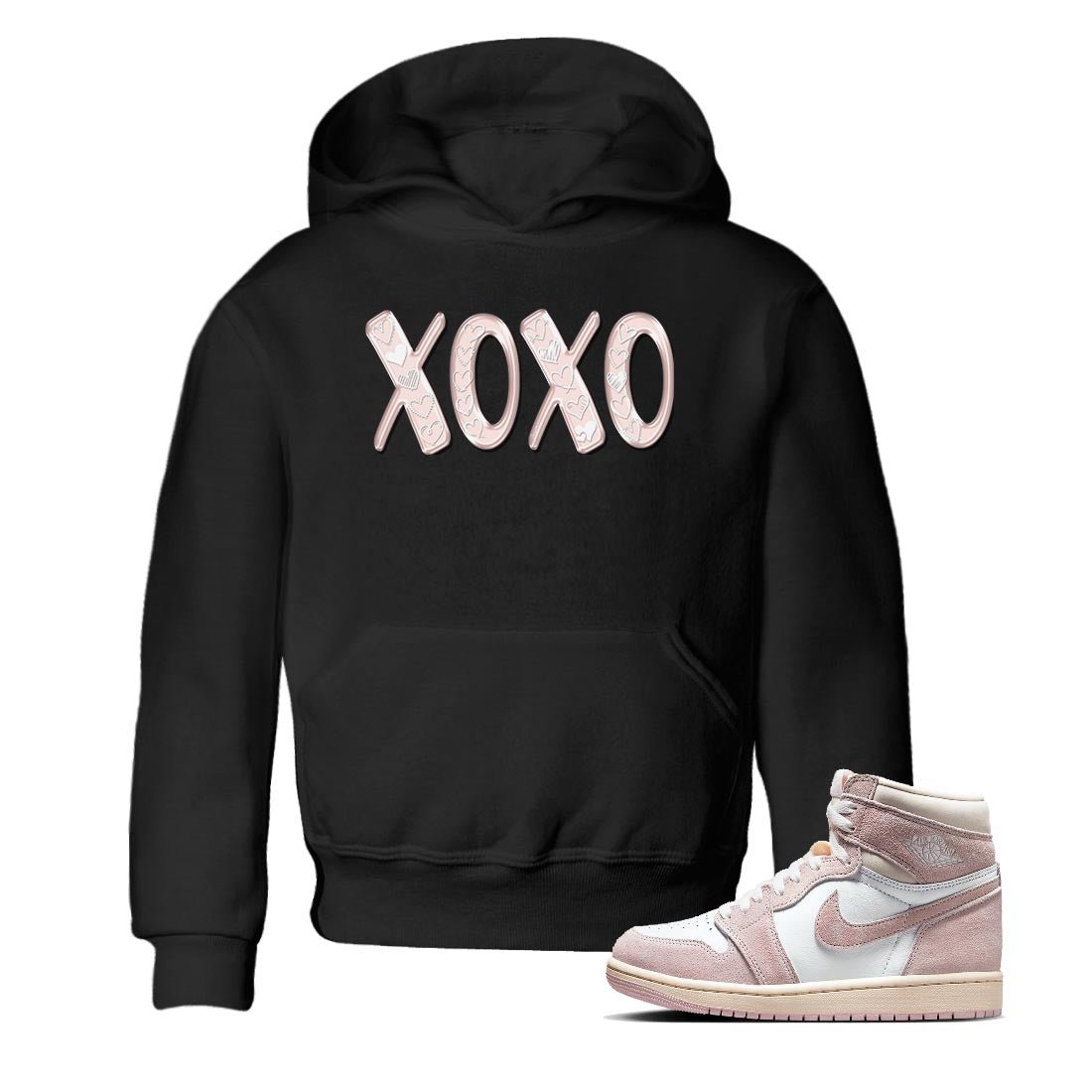 Air Jordan 1 washed pink XOXO Baby and Kids Sneaker Tees AJ1 Washed Pink Kids Sneaker Tees Size Chart