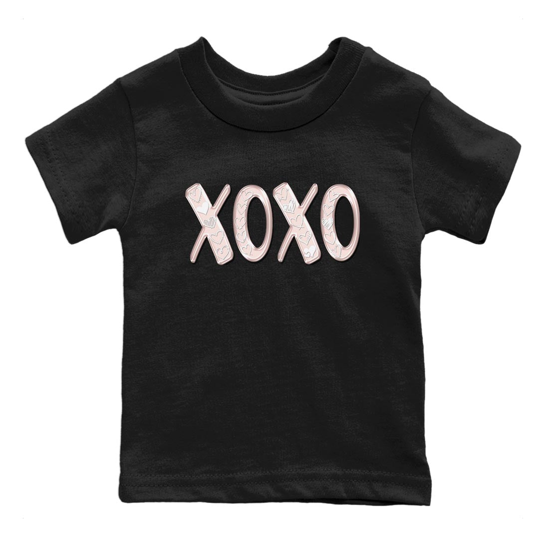 Air Jordan 1 washed pink Sneaker Match Tees XOXO Sneaker Tees AJ1 Washed Pink Sneaker Release Tees Kids Shirts Black 2