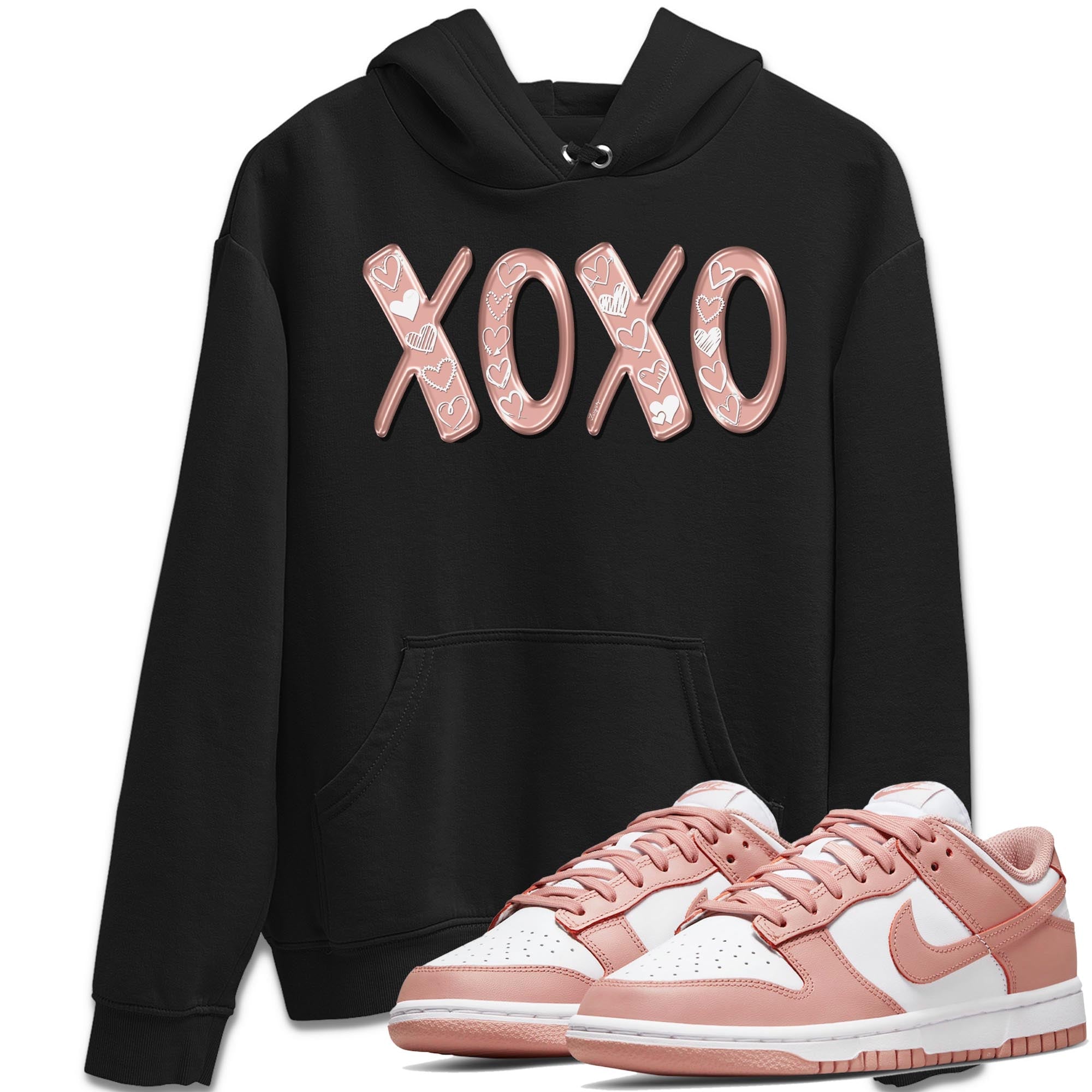 Nike Dunks Low Rose Whisper shirt to match jordans XOXO sneaker tees Nike Dunk Rose Whisper SNRT Sneaker Release Tees Unisex Black 1 T-Shirt
