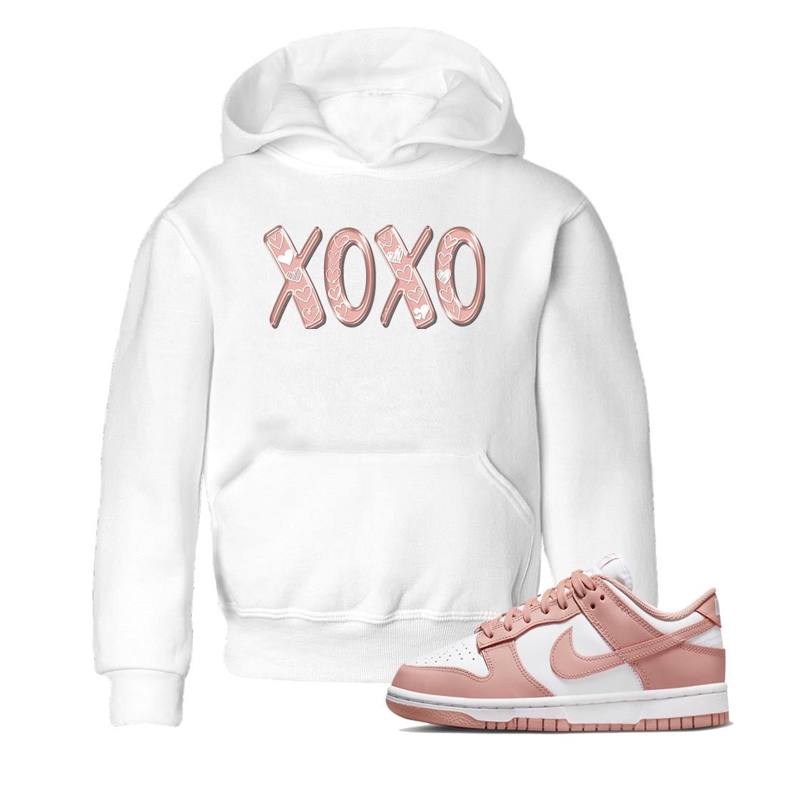 Nike Dunks Low Rose Whisper shirt to match jordans XOXO sneaker tees Nike Dunk Rose Whisper SNRT Sneaker Release Tees Baby Toddler White 1 T-Shirt