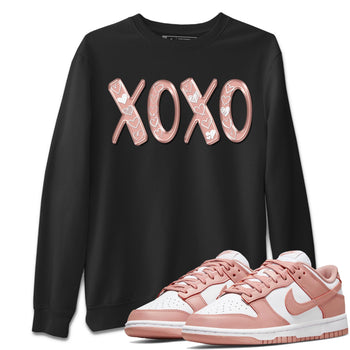 Nike Dunks Low Rose Whisper shirt to match jordans XOXO sneaker tees Nike Dunk Rose Whisper SNRT Sneaker Release Tees Unisex Black 1 T-Shirt