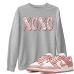 Nike Dunks Low Rose Whisper shirt to match jordans XOXO sneaker tees Nike Dunk Rose Whisper SNRT Sneaker Release Tees Unisex Heather Grey 1 T-Shirt