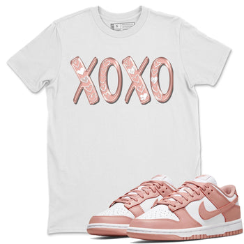 Nike Dunks Low Rose Whisper shirt to match jordans XOXO sneaker tees Nike Dunk Rose Whisper SNRT Sneaker Release Tees Unisex White 1 T-Shirt