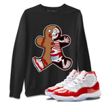 Jordan 11 Cherry Sneaker Match Tees Xray Gingerbread Man Sneaker Tees Jordan 11 Cherry Sneaker Release Tees Unisex Shirts