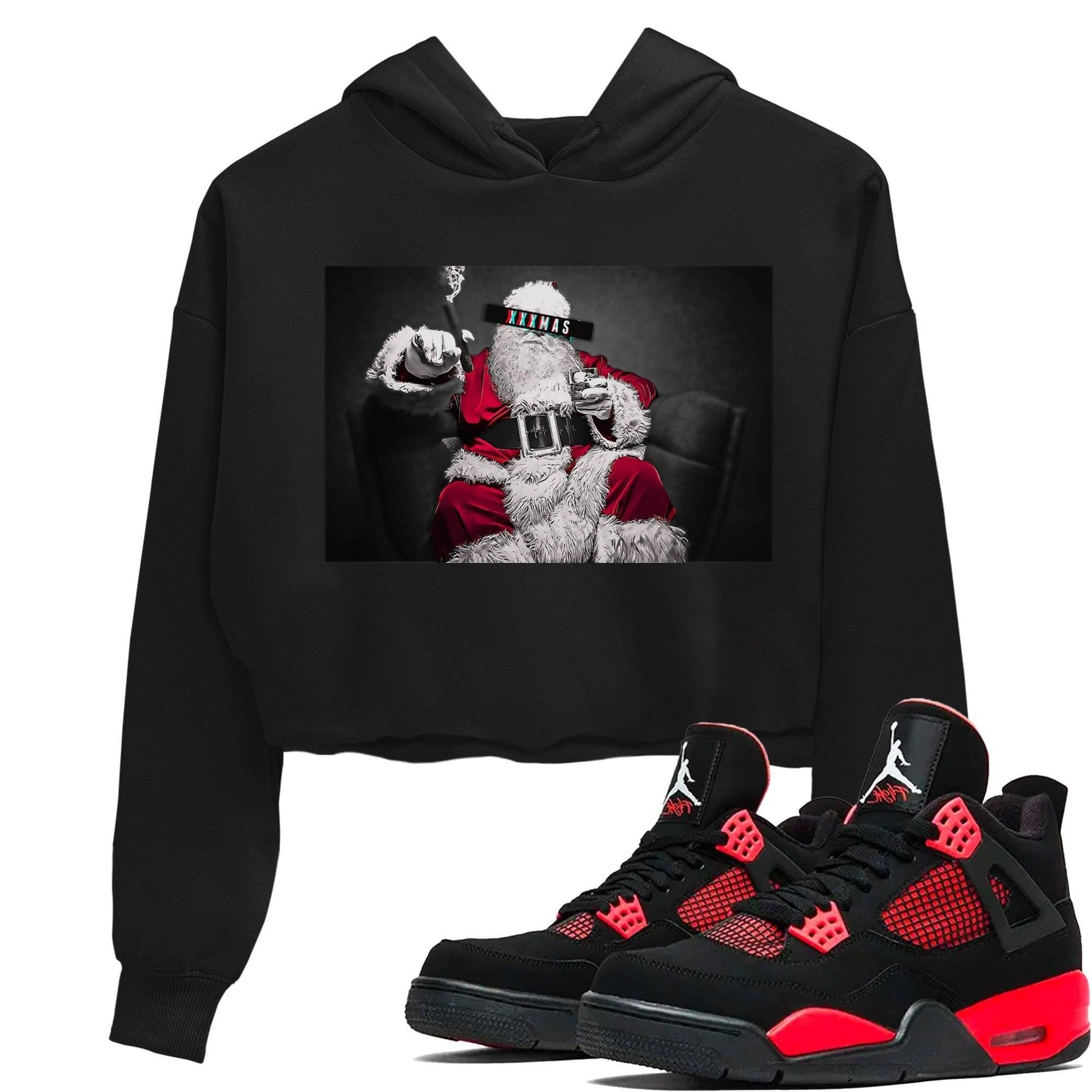 Jordan 4 Red Thunder Sneaker Match Tees XXXmas Sneaker Tees Jordan 4 Red Thunder Sneaker Release Tees Women's Shirts