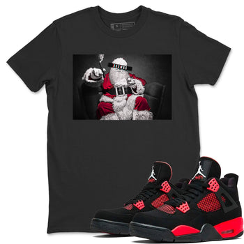 Jordan 4 Red Thunder Sneaker Match Tees XXXmas Sneaker Tees Jordan 4 Red Thunder Sneaker Release Tees Unisex Shirts