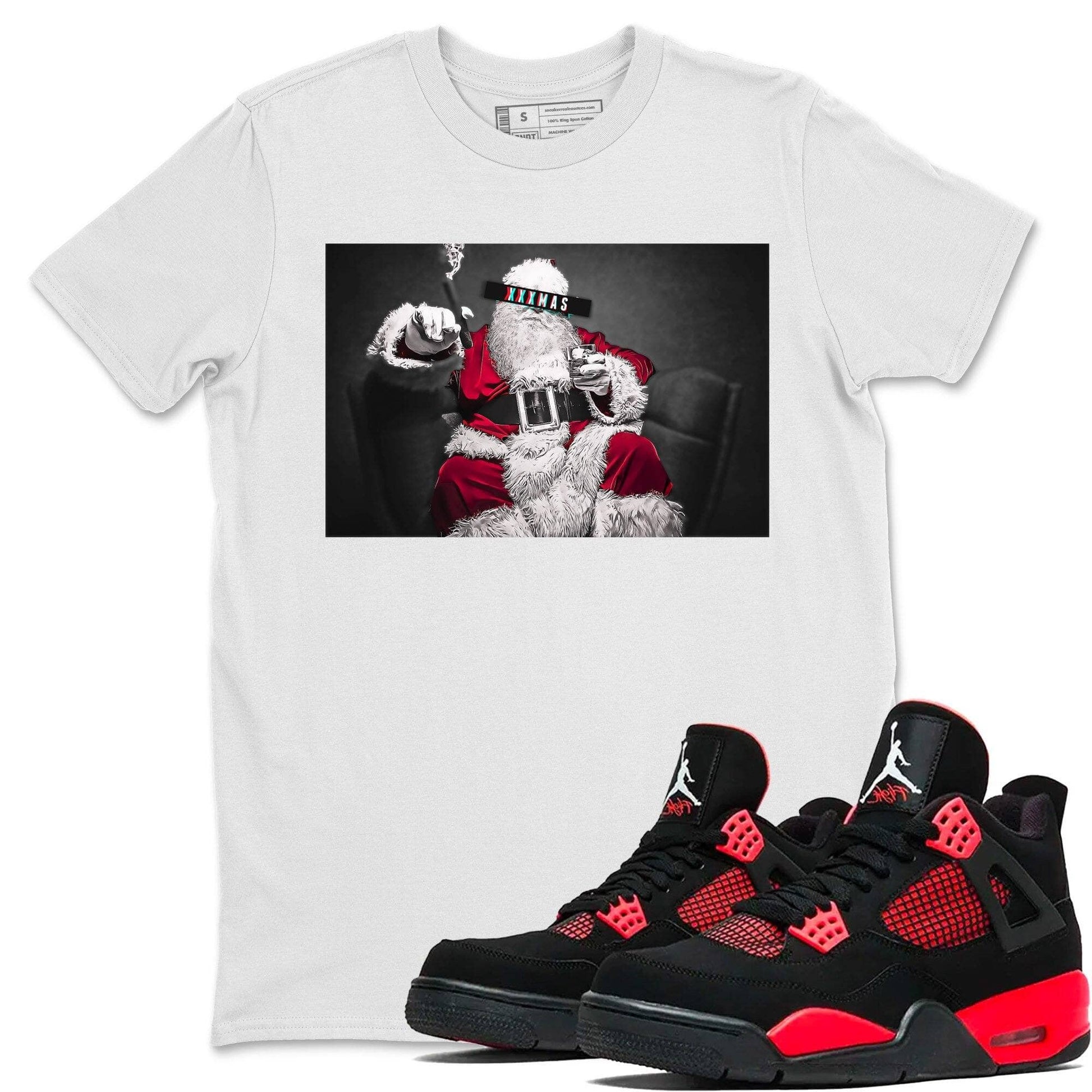 Jordan 4 Red Thunder Sneaker Match Tees XXXmas Sneaker Tees Jordan 4 Red Thunder Sneaker Release Tees Unisex Shirts