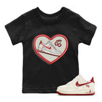 Air Force 1 Valentines Day Sneaker Match Tees Embroidery Patch Sneaker Tees Air Force 1 Valentines Day Sneaker Release Tees Kids Shirts