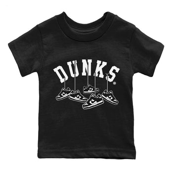 Dunk Panda Sneaker Match Tees Hanging Sneakers Sneaker Tees Dunk Panda Sneaker Release Tees Kids Shirts