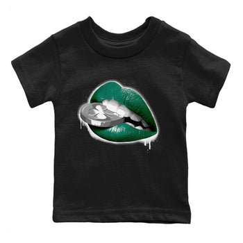 Jordan 1 Gorge Green Sneaker Match Tees Lips Coin Sneaker Tees Jordan 1 Gorge Green Sneaker Release Tees Kids Shirts