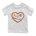 Air Force 1 Valentines Day Sneaker Match Tees Embroidery Patch Sneaker Tees Air Force 1 Valentines Day Sneaker Release Tees Kids Shirts