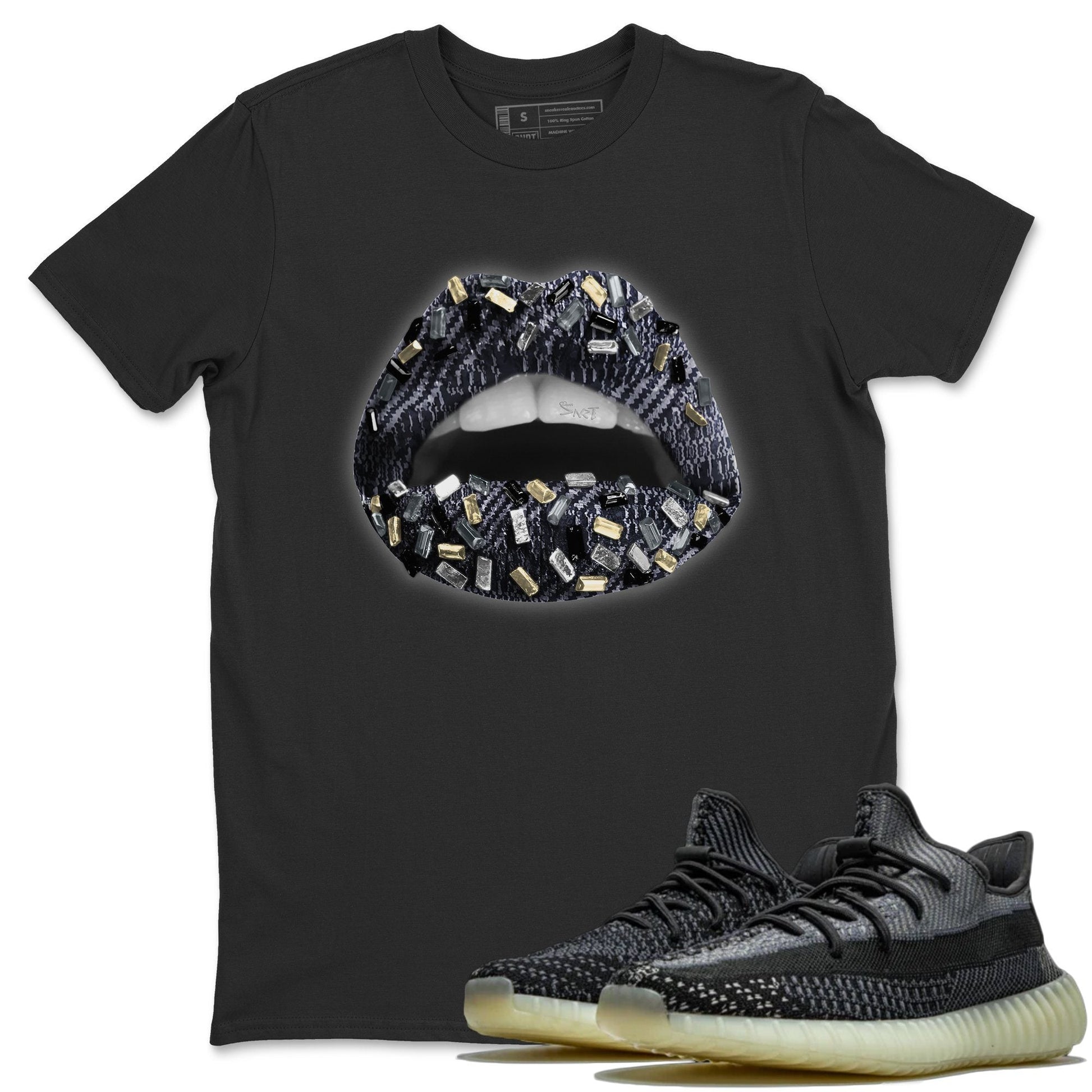 Yeezy 350 Carbon Asriel Sneaker Match Tees Lips Jewel Sneaker Tees Yeezy 350 Carbon Asriel Sneaker Release Tees Unisex Shirts