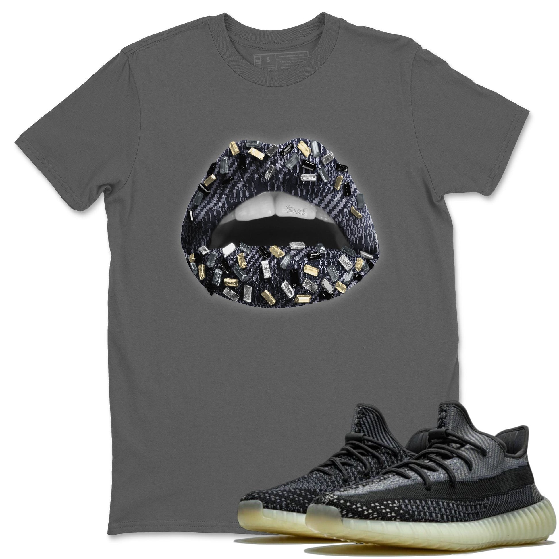 Yeezy 350 Carbon Asriel Sneaker Match Tees Lips Jewel Sneaker Tees Yeezy 350 Carbon Asriel Sneaker Release Tees Unisex Shirts