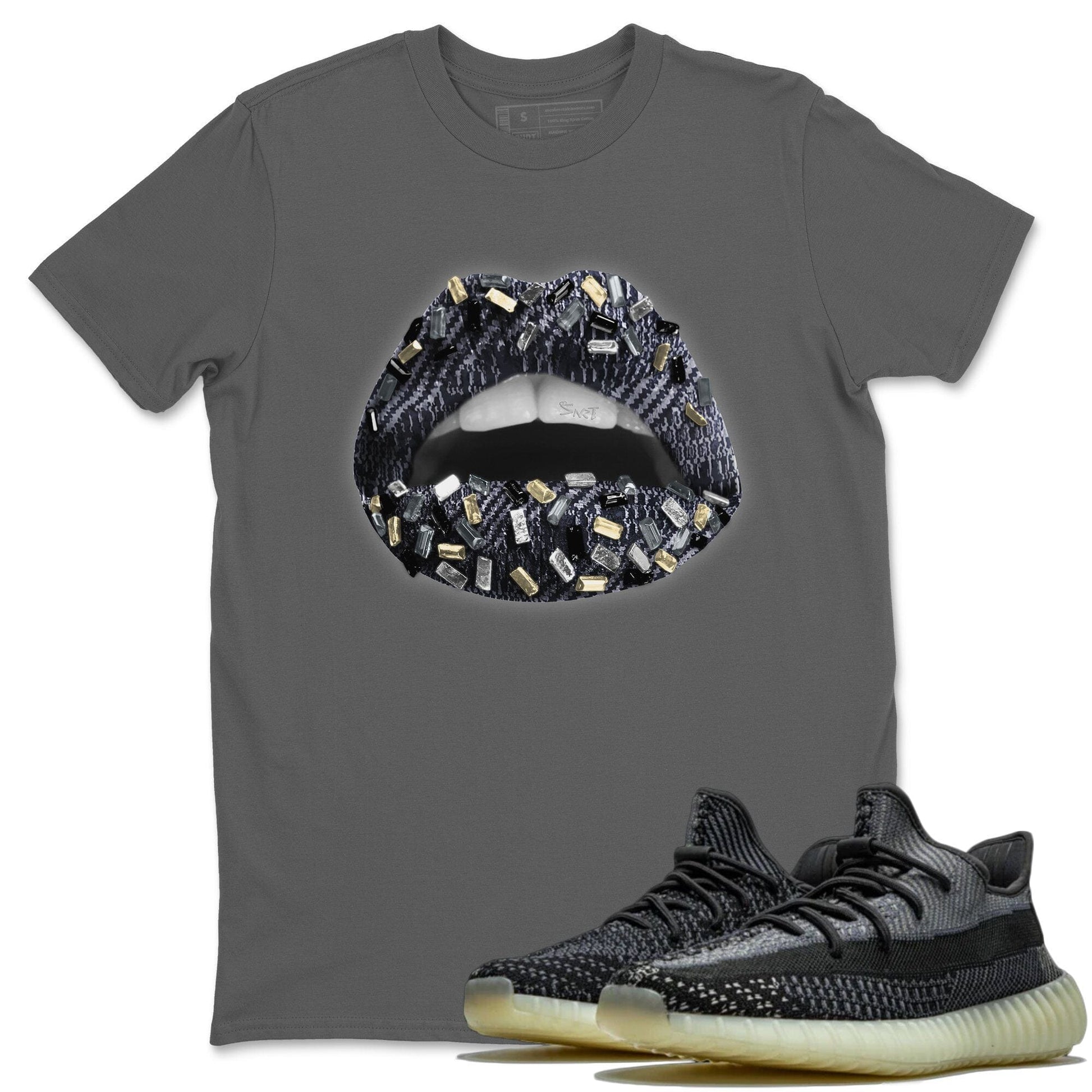 Yeezy 350 Carbon Asriel Sneaker Match Tees Lips Jewel Sneaker Tees Yeezy 350 Carbon Asriel Sneaker Release Tees Unisex Shirts