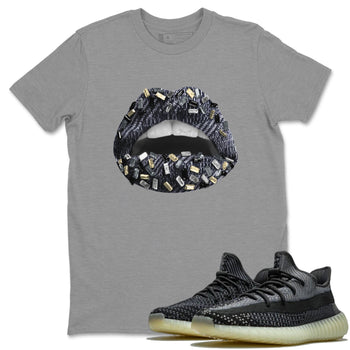 Yeezy 350 Carbon Asriel Sneaker Match Tees Lips Jewel Sneaker Tees Yeezy 350 Carbon Asriel Sneaker Release Tees Unisex Shirts