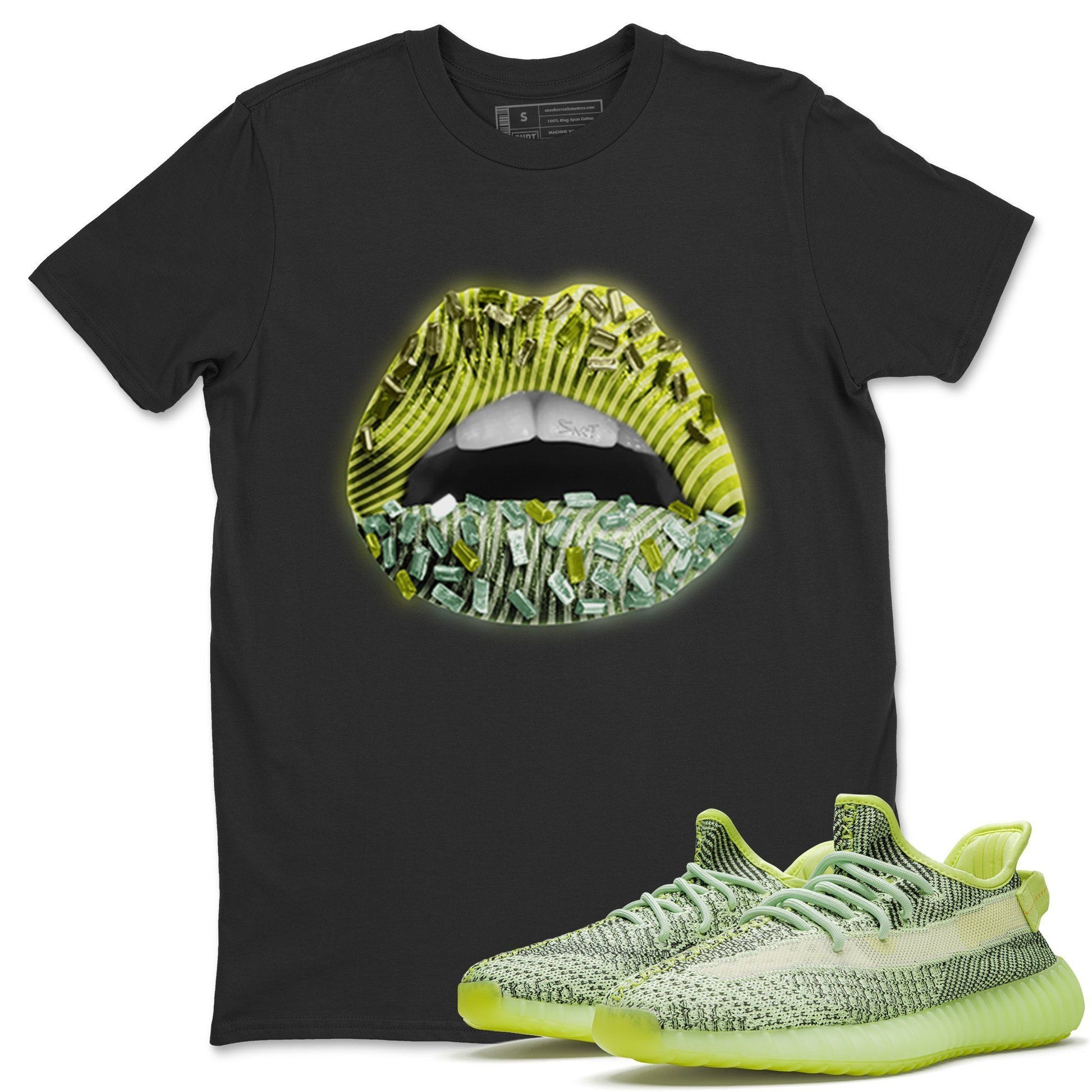 Yeezy 350 Yeezreel Sneaker Match Tees Lips Jewel Sneaker Tees Yeezy 350 Yeezreel Sneaker Release Tees Unisex Shirts