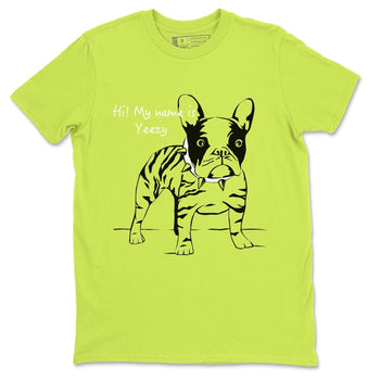 Yeezy 350 V2 Yeezreel Sneaker Match Tees Zebra Frenchie Sneaker Tees Yeezy 350 V2 Yeezreel Sneaker Release Tees Unisex Shirts